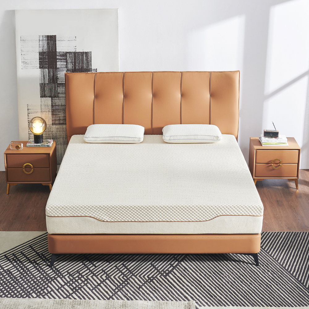 memory foam mattress with hypoallergenic breathable cover