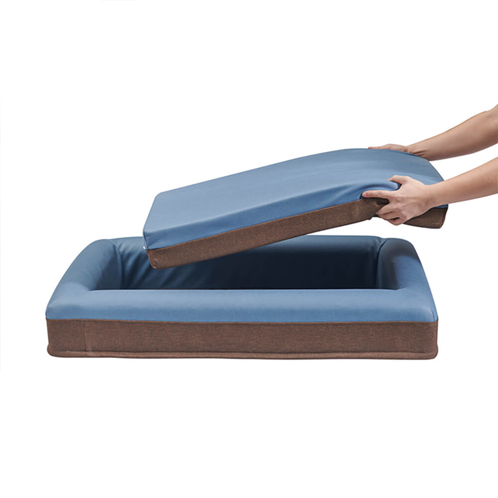 comfortable rectangle dog crate bed