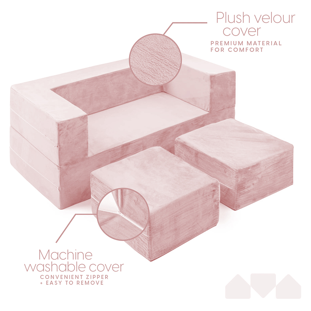 Comfy 2-in-1 Flip Open Couch Sleeper for Kids