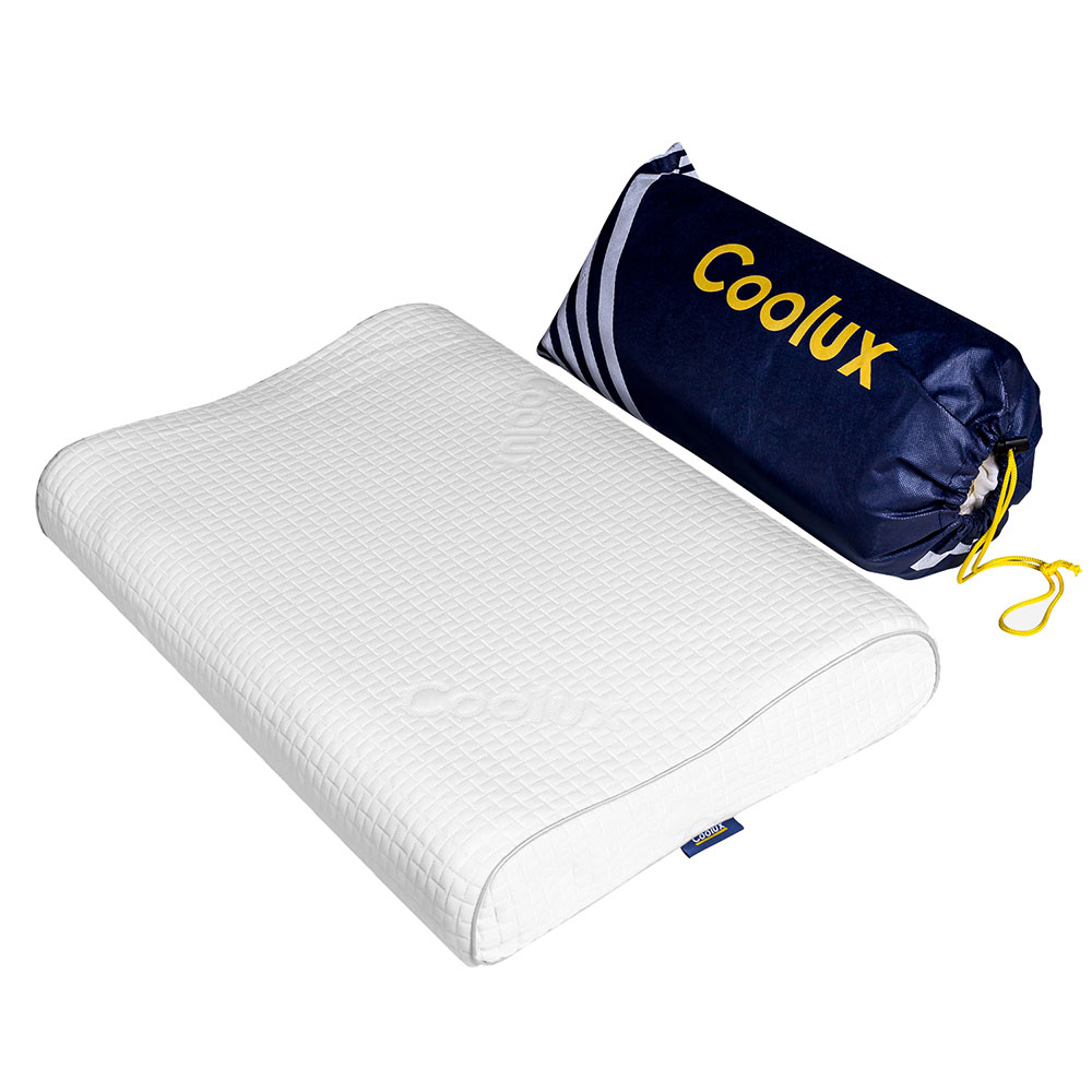 Memory Foam Pillow, High-Low Throw Neck Contour Cervical Orthopedic Pillow for Sleeping, Ergonomic Bed Pillow for Neck Pain Sleepers