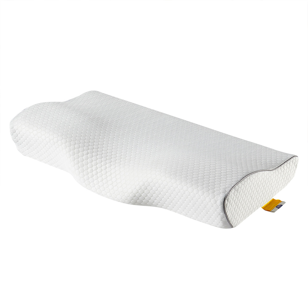 Contour Memory Foam Pillow, Adjustable Ergonomic Cervical Bed Pillow, High-Density Orthopedic Neck Pillow for Pain Relief Sleeping