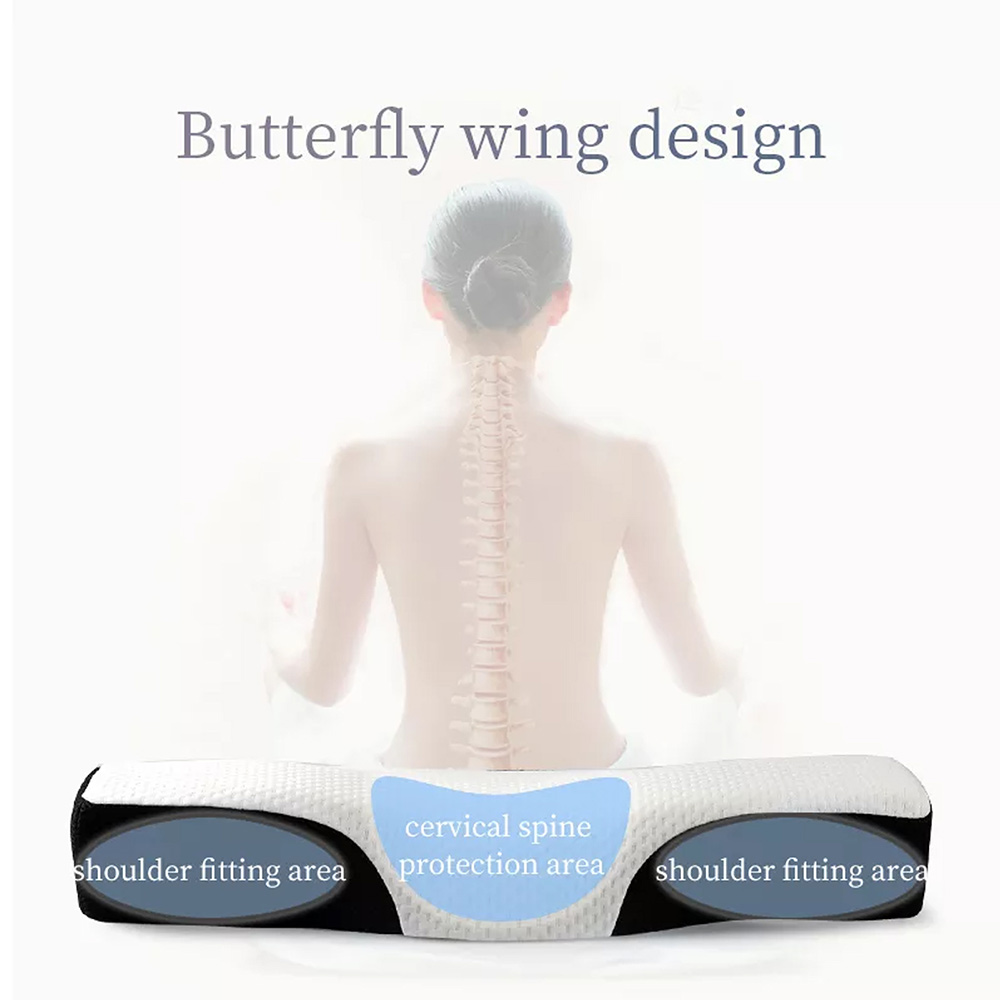 ergonomic cervical bed pillow neck support