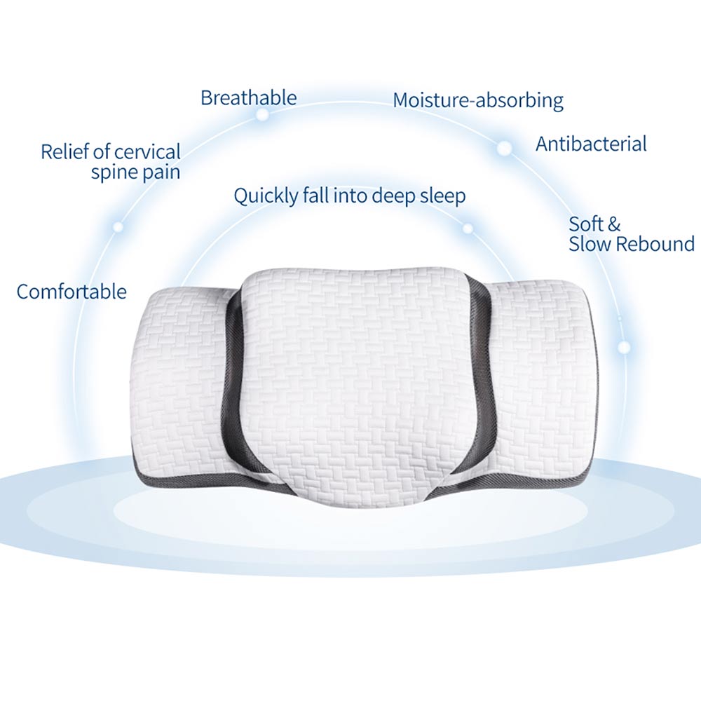 ergonomic contour pillow for neck pain