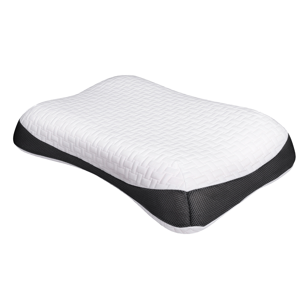 Deep Sleep Pillow, Ergonomic Contour Design for Side & Back Sleepers, Orthopedic Cervical Shape Gently Cradles Head & Provides Neck Support & Shoulder Pain Relief